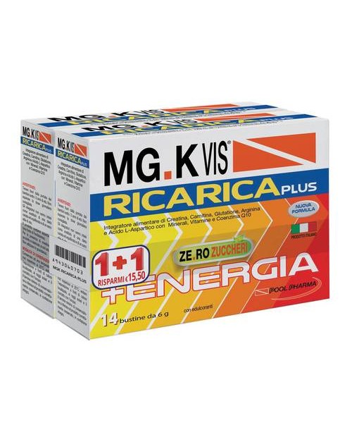 Mgk Vis Ricarica Plus 14 Bustine + 14 Bustine - Pool Pharma